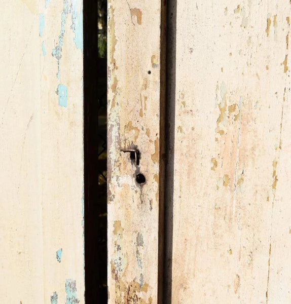 78" Tall Set of 10 Rustic Painted Antique Boiserie/Panels-in Solid Wood