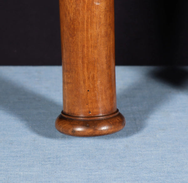23" Tall Pair of French Antique Solid Walnut Wood Posts/Pillars/Trim Salvage