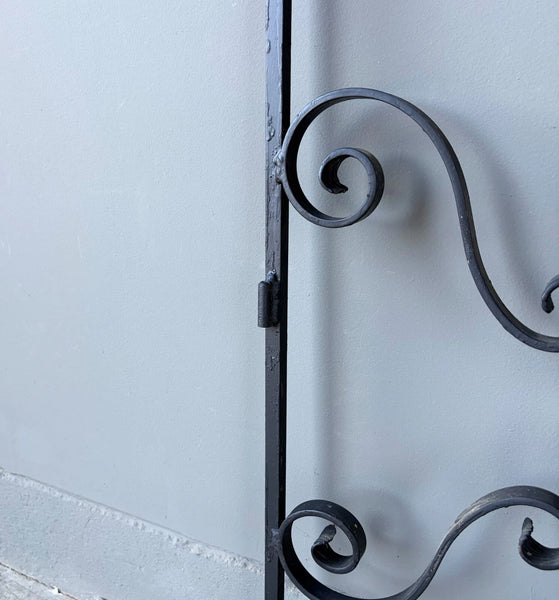 67" Tall Vintage French Iron Decorative Window Panel/Fence/Gate Panel