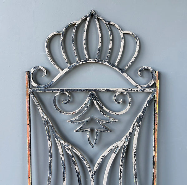 69" Tall Large French Vintage Iron Gate/Window Grille Panel Salvage