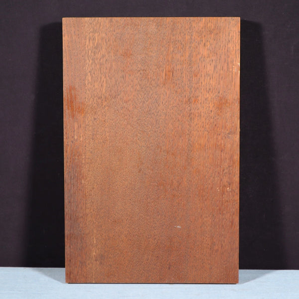 14" Tall French Antique Solid Oak Panel Highly Carved Harvest Theme