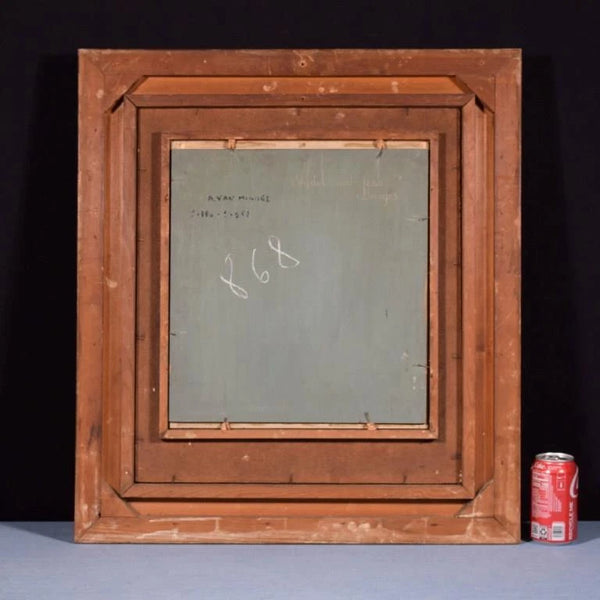 Antique Signed Oil on Panel Painting Maurice Van Middel of St John's Hospital
