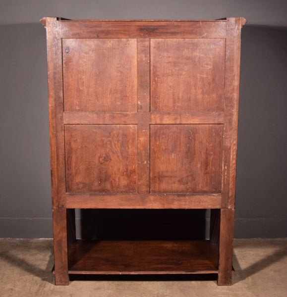 Large Antique French Gothic Revival Cabinet Highly Carved in Walnut Wood