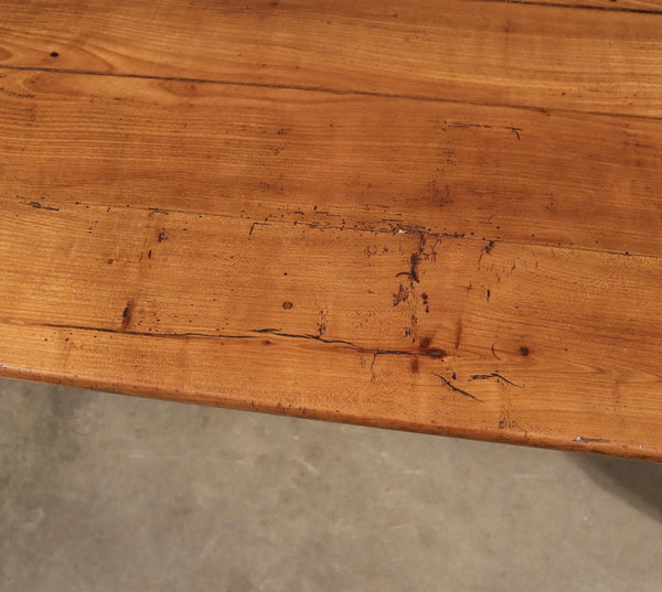 Antique French Provincial Farm Table/Desk/Dining Table in Solid Cherry Wood