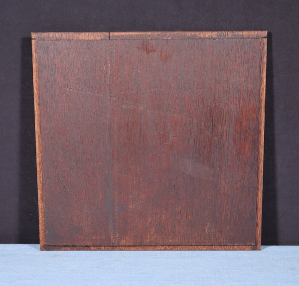 Antique French Solid Oak Highly Carved Panel with Portrait Carving Late 1800's