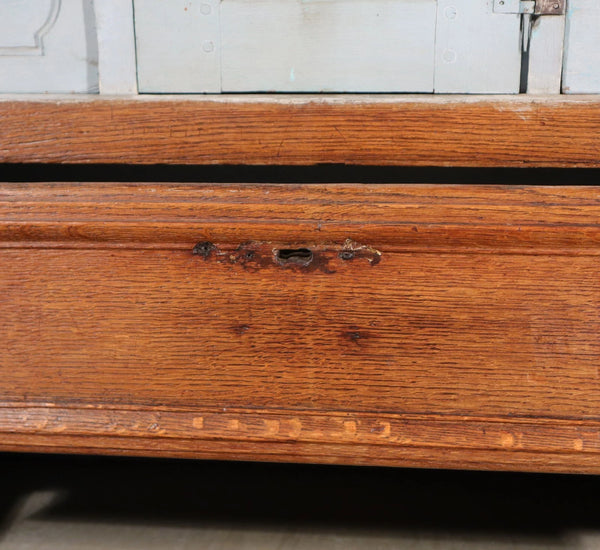 Antique French Louis XV Oak Dresser/Commode/Chest of Drawers Highly Carved