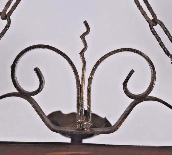 Vintage French Castle Chandelier Hanging Lamp