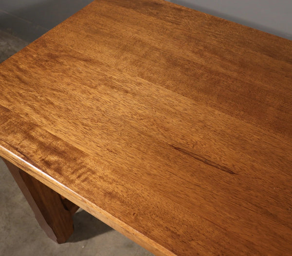 Vintage French Farm Trestle Table/Dining Table/Desk with Drawer in Hardwood