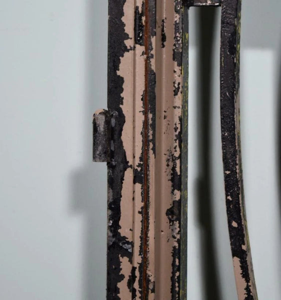 88" Tall Large Vintage European Art Deco Iron Door Panel Salvage Garden