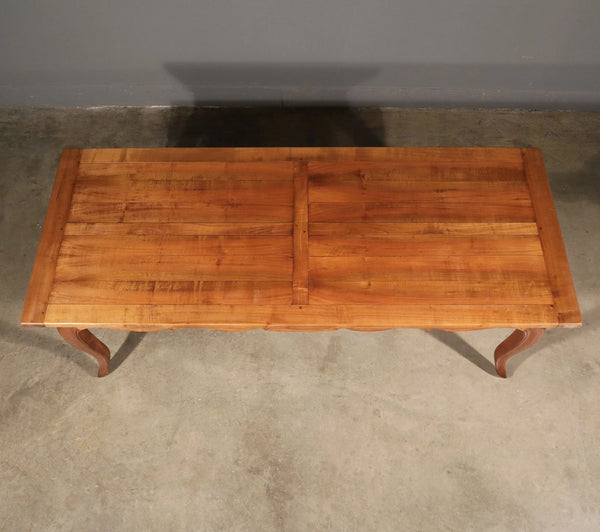 Vintage French Provencal Farm Table/Desk/Dining Table in Solid Cherry Wood