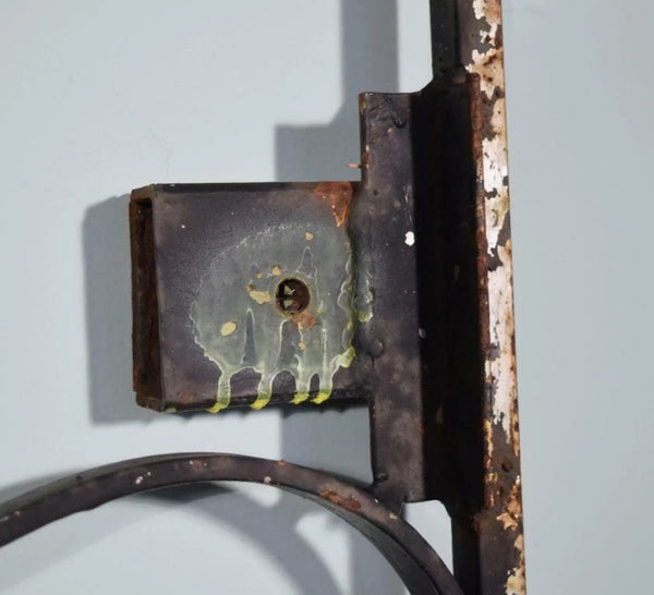 84" Tall Large Vintage European Iron Gate/Door Panel Salvage Garden