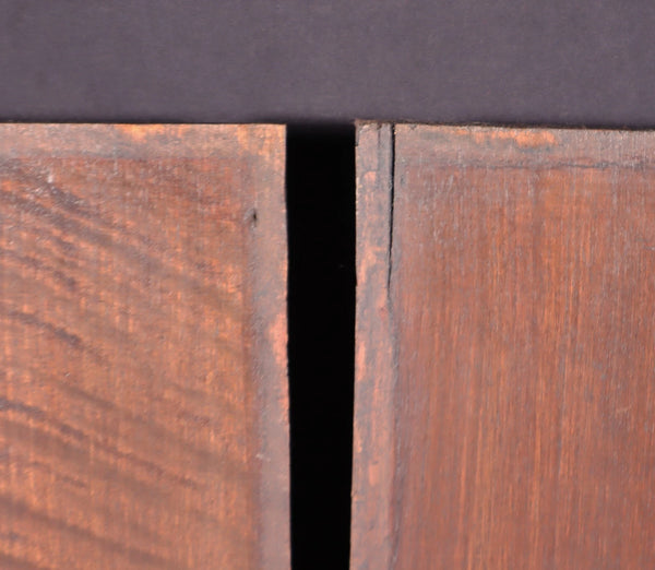 Pair of Antique French Solid Walnut Wood Highly Carved Panels with Faces