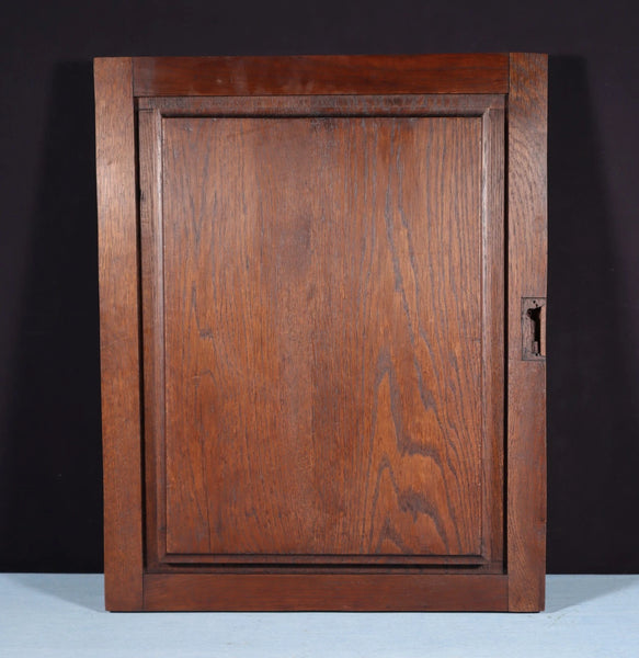 24" Tall Antique French Solid Oak Panel Highly Carved Harvest Theme w/Woman
