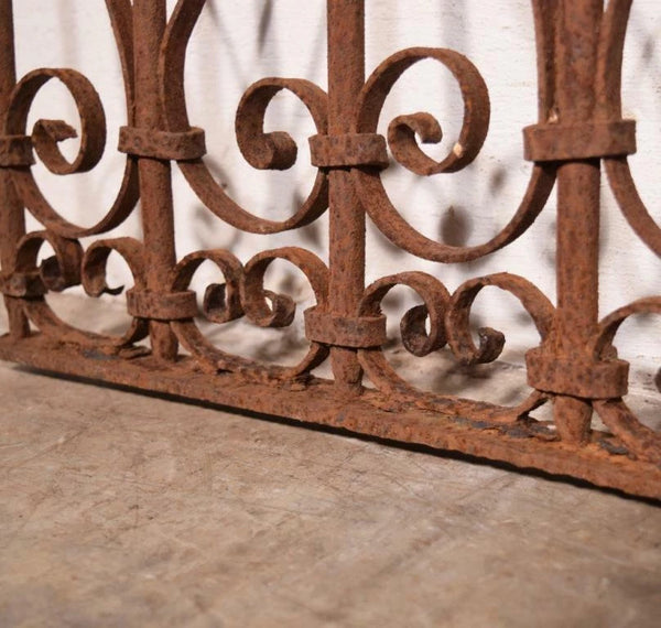 Early 1800's Antique French Iron Decorative Panel/Fence Panel Salvage