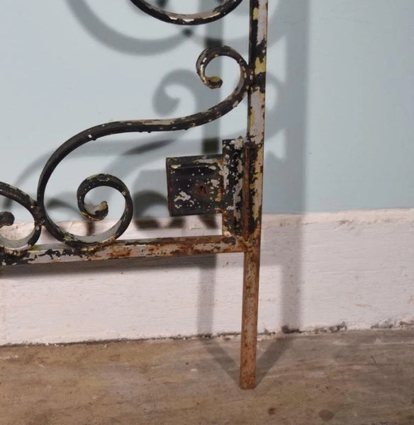 84" Tall Large Vintage European Iron Gate/Door Panel Salvage Garden