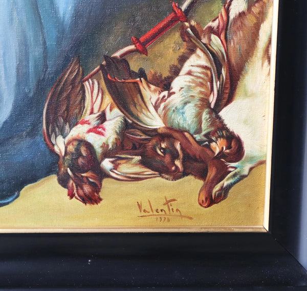 50" Wide Framed Oil On Canvas Painting After Francois Boucher "Diana Bathing"