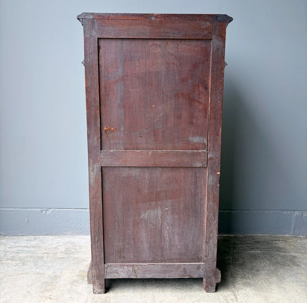 French Antique Solid Oak Wood Seven Drawer Lingerie Chest/Dresser