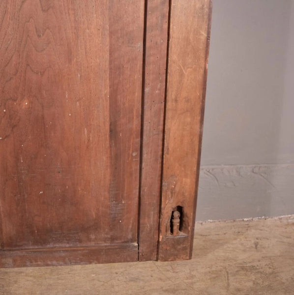 88" Wide Antique French Panel/King Size Headboard in Solid Walnut w/Knight