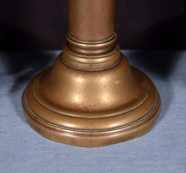 Late 1800's Antique French Brass Pan Balance Beam Scale