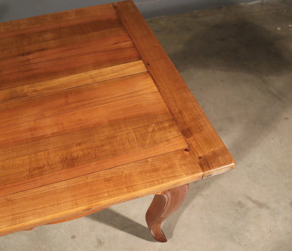 Vintage French Provencal Farm Table/Desk/Dining Table in Solid Cherry Wood