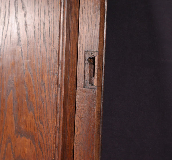 24" Tall Antique French Solid Oak Panel Highly Carved Harvest Theme w/Woman