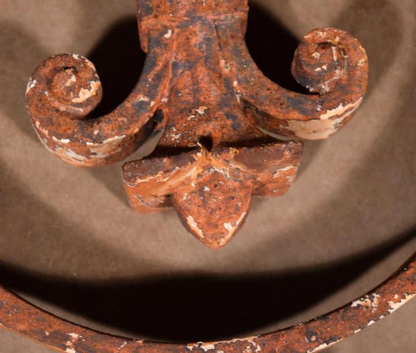 Set of 7 Matching 20" Tall French Cast Iron Panels/Fence Ornament "Fleur De Lis"