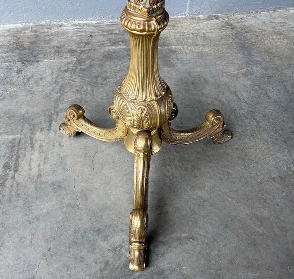 67" Tall Ornate Vintage Brass & Onyx Marble Coat/Hat Rack Hall Tree/Stand
