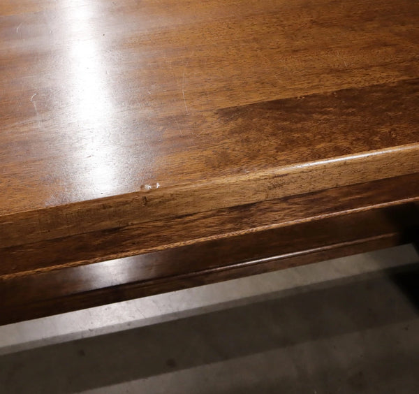 Vintage French Farm Trestle Table/Dining Table/Desk with Drawer in Hardwood