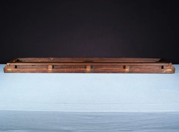 67" Wide Antique French Solid Oak Wood Mantel/Panel/Crest Pediment w/Carvings