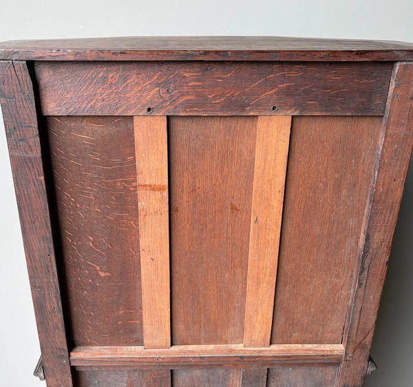 Vintage French Gothic Revival Cabinet/Console/Sideboard, Highly Carved Oak Wood