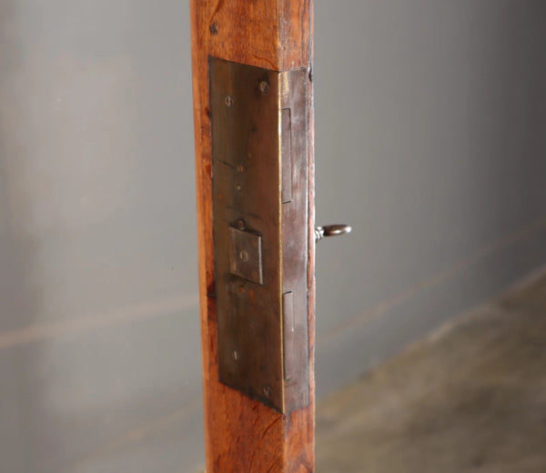 88" Tall French Antique Solid Oak Wood Bookcase/Display Case/Cabinet Carved