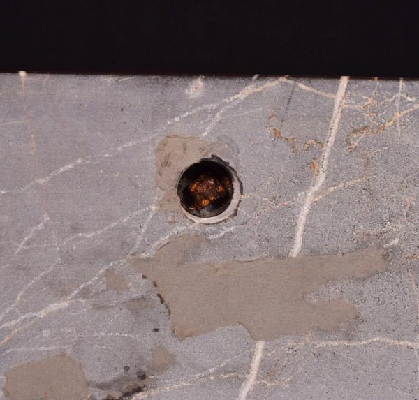 12" Tall Antique French Spelter Life Like Horse Statue with Black Marble Base