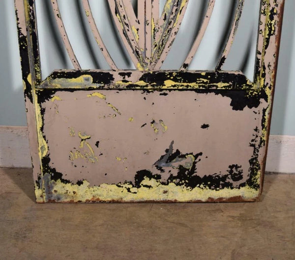 88" Tall Large Vintage European Art Deco Iron Door Panel Salvage Garden