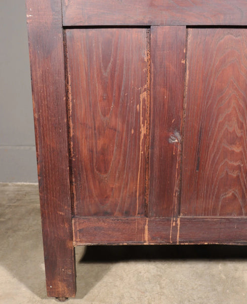 Antique French Gothic Revival Cabinet/Bar Cabinet in Highly Carved Chestnut Wood