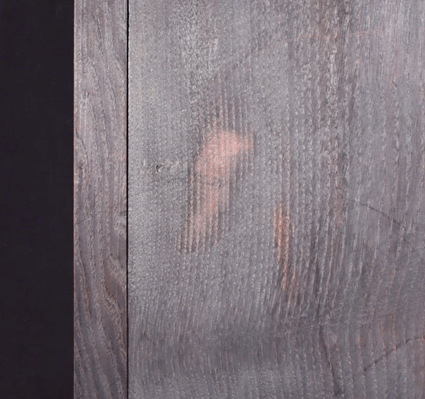 French Antique Gothic Revival Panel in Solid Chestnut Wood Salvage Late 1800's