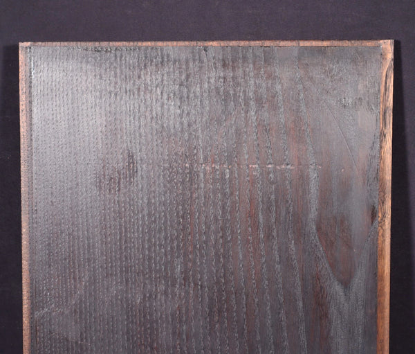 French Antique Gothic Revival Panel in Solid Chestnut Wood Salvage Late 1800's