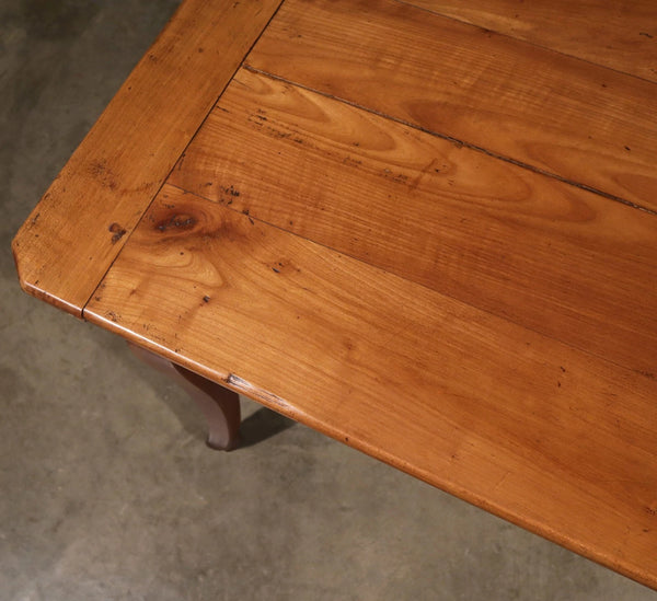 Antique French Provincial Farm Table/Desk/Dining Table in Solid Cherry Wood