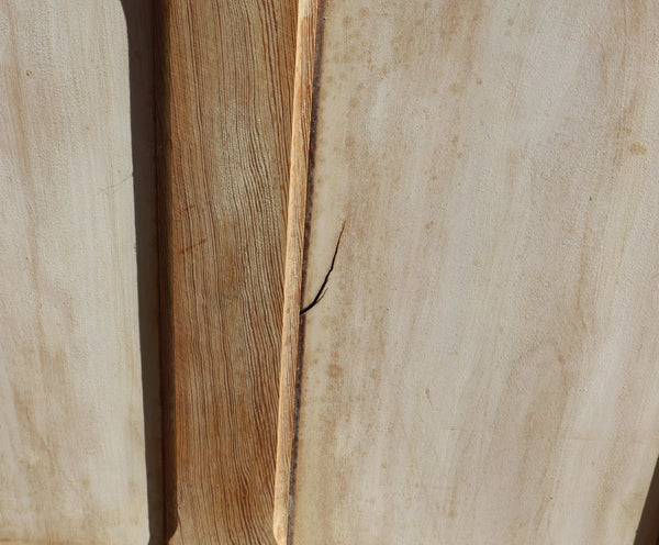 86" French/Belgian Antique 6 Panel Stripped, Sanded Wood Door