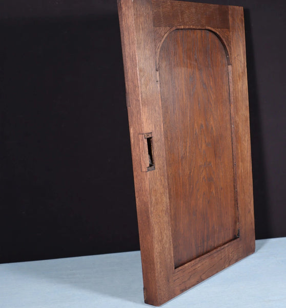 24" Tall Antique French Solid Oak Wood Louis XVI Panel Highly Carved