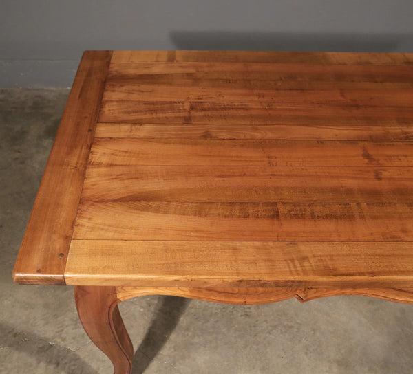 Vintage French Provencal Farm Table/Desk/Dining Table in Solid Cherry Wood