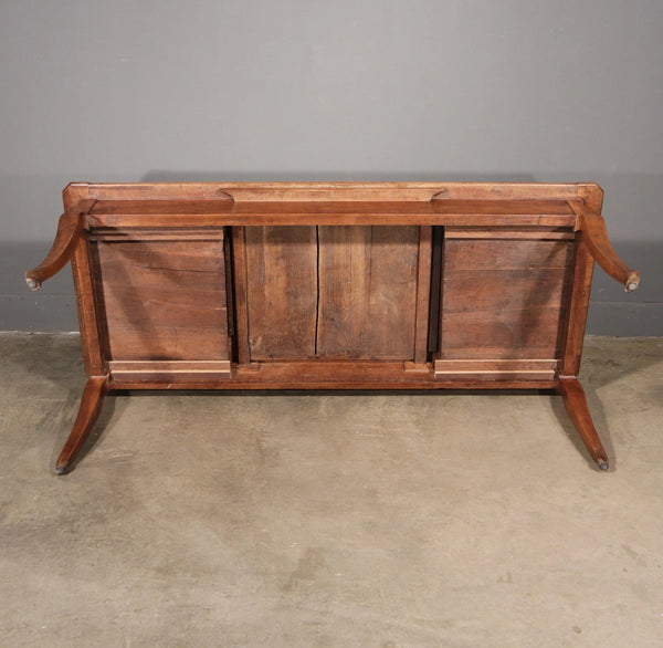 Antique French Provincial Farm Table/Desk/Dining Table in Solid Cherry Wood