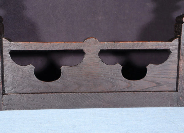 15" Wide French Antique Crest/Pediment/Crown in Solid Chestnut Wood