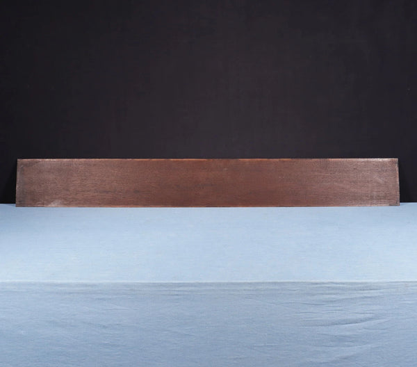 59" Wide Large Antique French Solid Oak Wood Panel/Crest Pediment w/Carvings