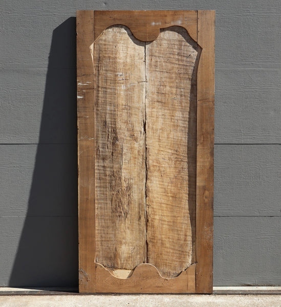 89" Tall Antique French Solid Walnut and Oak w/Crucifix Christian Altar Panel