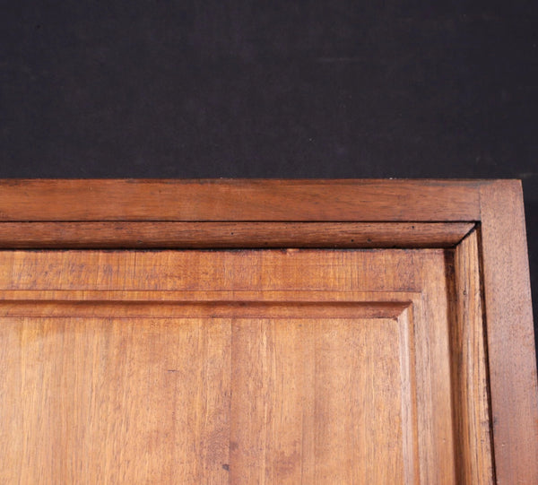 Antique French Solid Walnut Wood Highly Carved Panel w/Woman Feeding Chickens