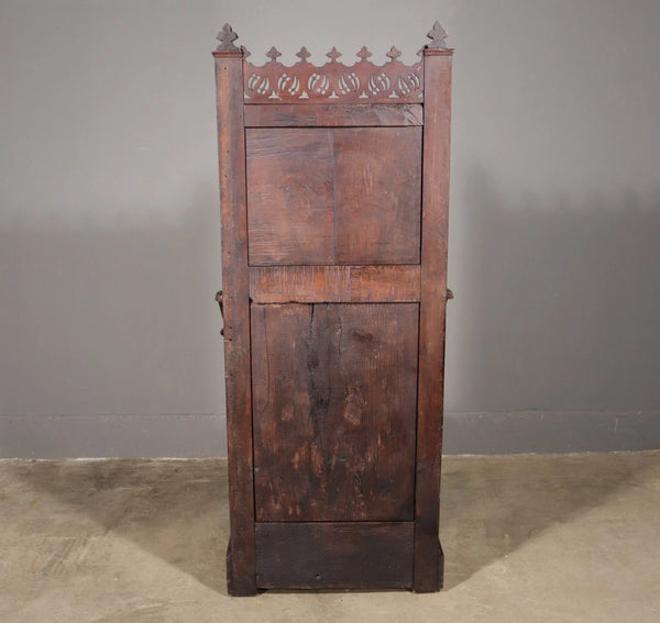 Antique French Solid Walnut Wood Church Prie Dieu/Prayer Cabinet/Altar/Kneeler