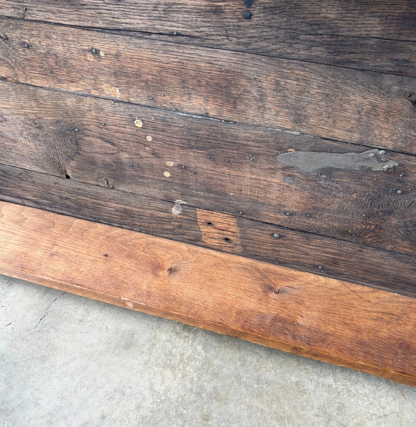 Antique French Rustic Farm Table/Desk in Solid Chestnut Wood