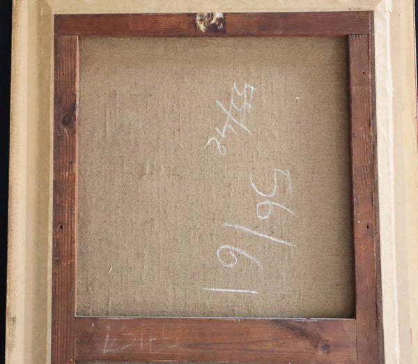 Antique Framed Drawing on Paper by Theodore-Joseph Canneel (1817-1892)