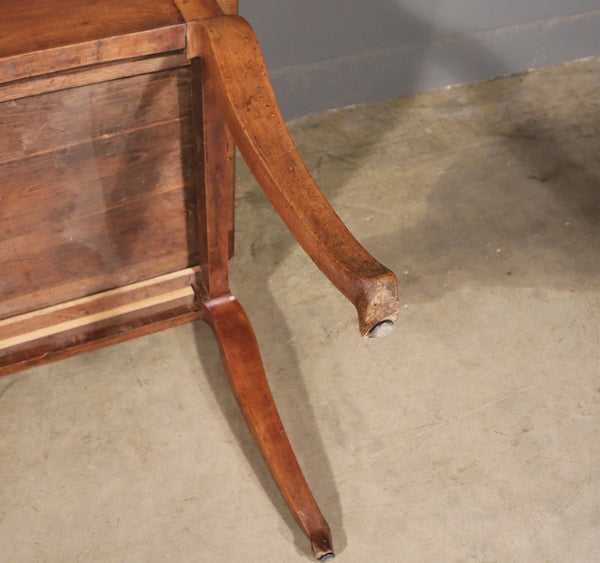 Antique French Provincial Farm Table/Desk/Dining Table in Solid Cherry Wood