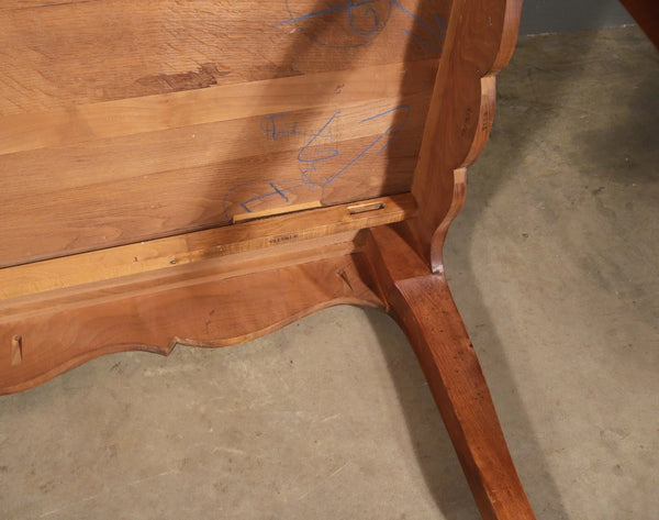Vintage French Provencal Farm Table/Desk/Dining Table in Solid Cherry Wood